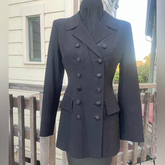 Plein Sud Jackets & Blazers - Plein Sud for Bergdorf Goodman black fitted blazer